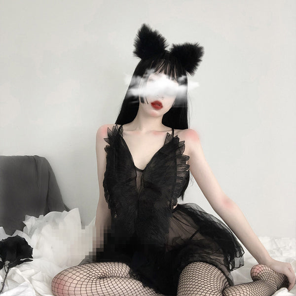 Sexy angel wings strap pajamas YC21852