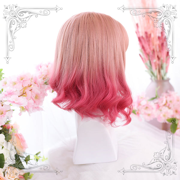 Lolita pink red wig yc22812