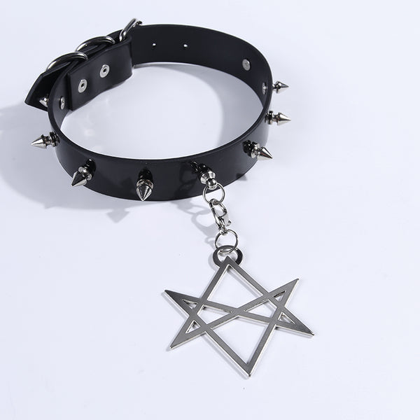 Gothic Pentagram Necklace yc22738
