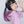 Load image into Gallery viewer, Gradient Purple Medium Length Straight Hair Wig YC24414