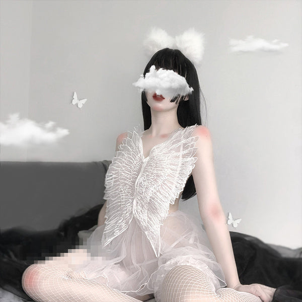 Sexy angel wings strap pajamas YC21852