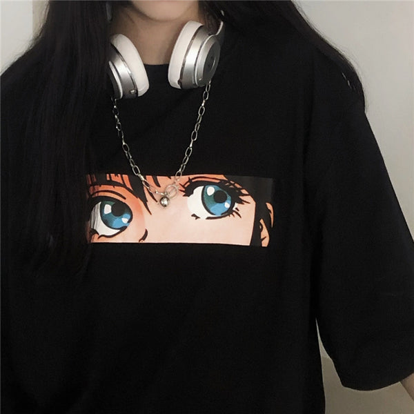 Harajuku Girl Anime T-shirt yc22658