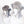 Load image into Gallery viewer, Lolita Medium Length Straight Mixed Color Wig YC24509