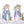 Load image into Gallery viewer, Lolita gradient color long straight wig YC24311
