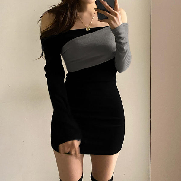 Sexy long sleeve dress YC24510