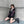 Load image into Gallery viewer, Black embroidered hooded top YC24479