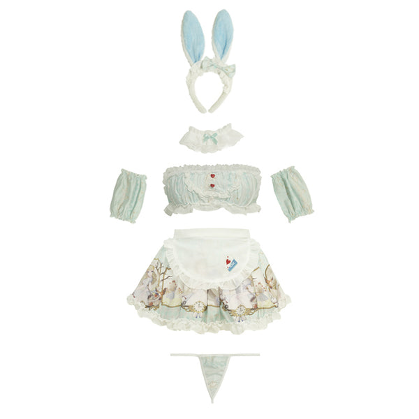 Retro blue maid suit yc24593