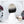 Load image into Gallery viewer, Goth girl White black gradient wig yc24608