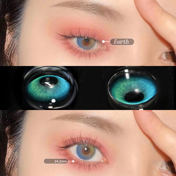 Earth Green CONTACT LENS (TWO PIECES) YC23662