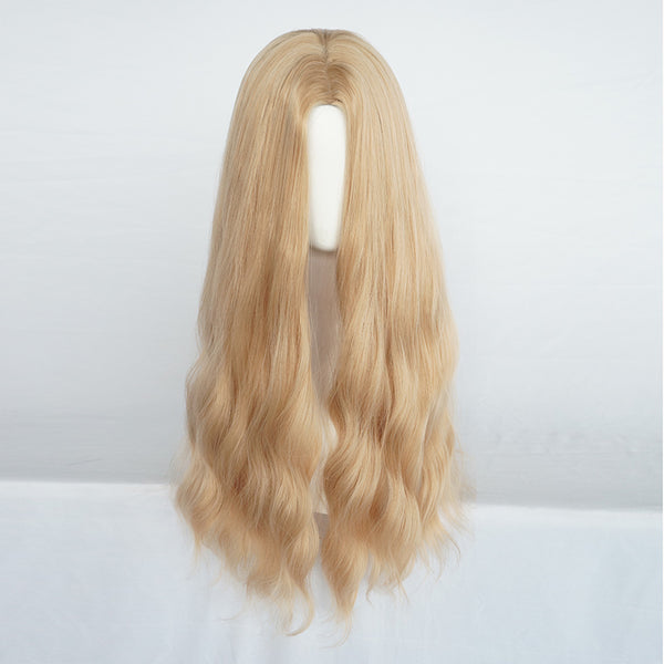 Harajuku blonde curly hair yc23779