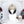 Load image into Gallery viewer, Goth girl White black gradient wig yc24608