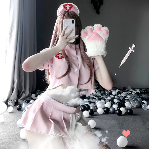 Sexy nurse cos uniform suit YC24146