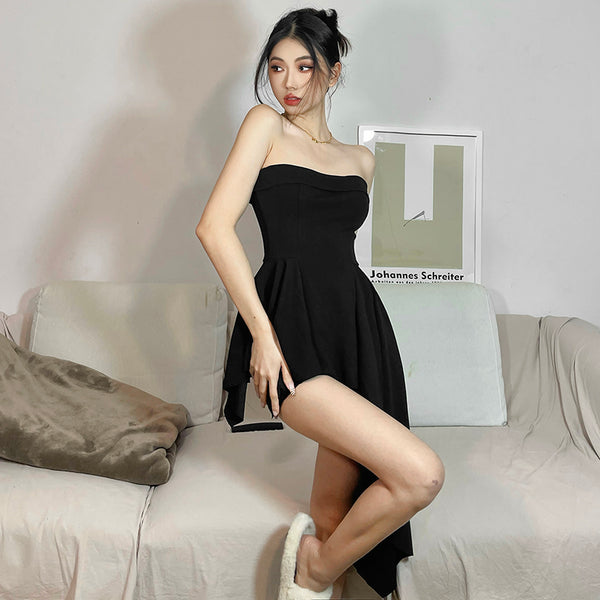 Sexy Tube Top Irregular Dress YC50107