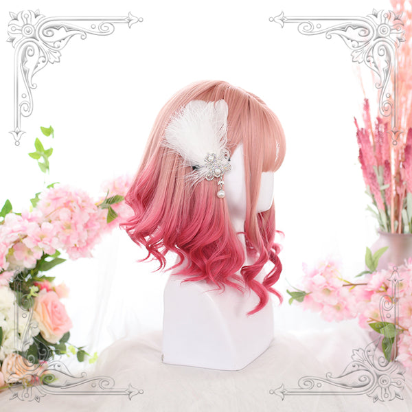 Lolita pink red wig yc22812