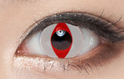 White red contact lenses (two pieces)  YC21607