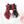 Load image into Gallery viewer, Lolita black red stitching wig + pony tail YC21608