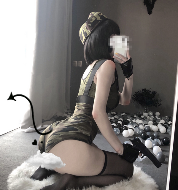 Sexy cos camouflage suit  YC21745