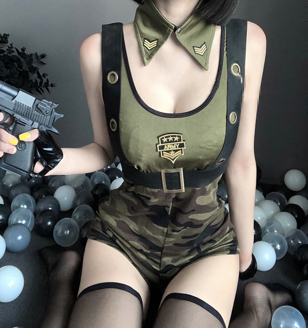 Sexy cos camouflage suit  YC21745