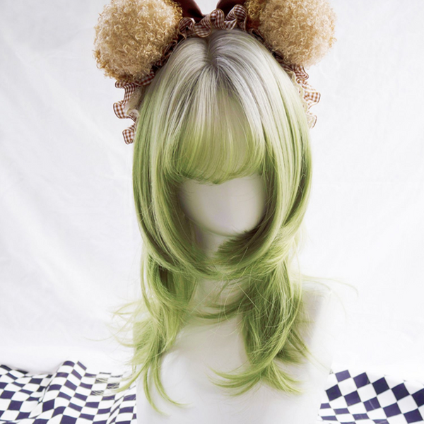 lolita green gradient wig yc22173