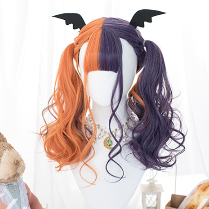Lolita orange purple wig yc22182