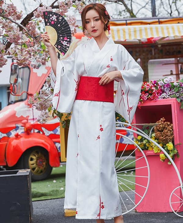 Retro japanese cosplay maid kimono yc22673