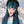 Load image into Gallery viewer, Lolita blue long straight curly wig yc23740

