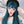 Load image into Gallery viewer, Lolita blue long straight curly wig yc23740