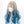 Load image into Gallery viewer, Lolita Silver Gray Blue Curly Wig YC24004