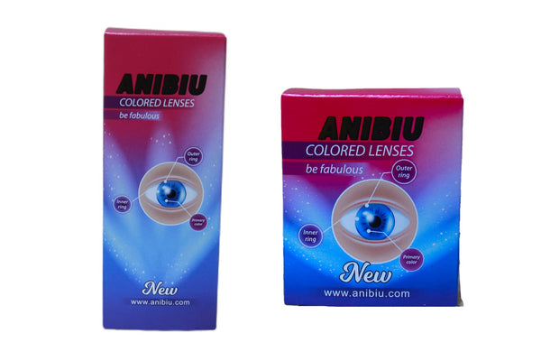 Anime gray COLOR CONTACT LENSES TWO PIECES yc24567