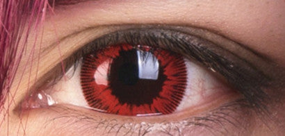 Red contact lenses (two pieces) YC21900