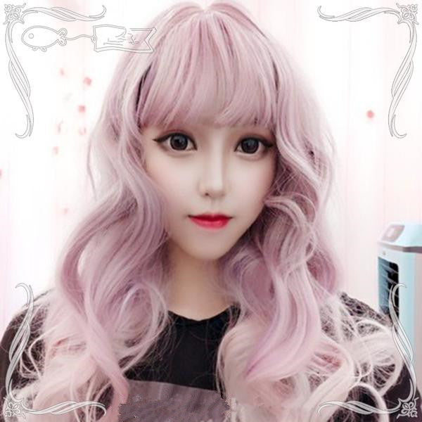 Harajuku Lolita purple cos wigs YC20153