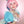 Load image into Gallery viewer, Lolita pink blue mixed wig YC21441