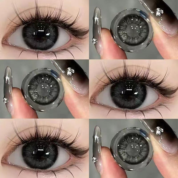 Black contact lenses (two pieces)  AN0210