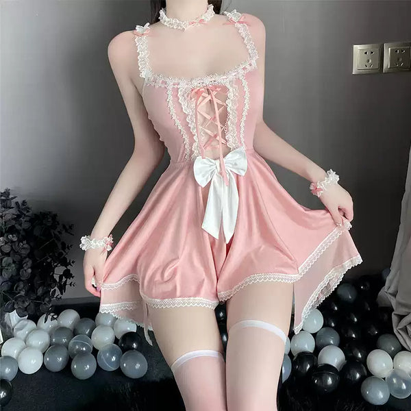 Pink Tie Dress AN090