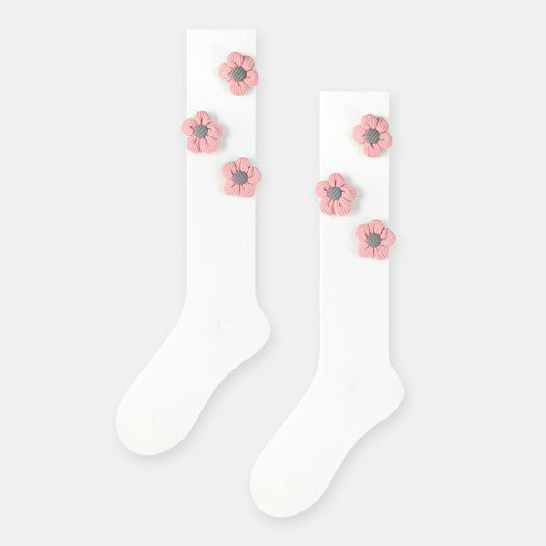 Cute decorative knee-length socks kw002