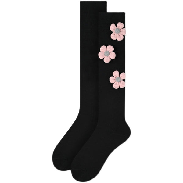 Cute decorative knee-length socks kw002