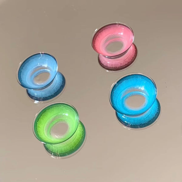 Pink Blue Green CONTACT LENS (TWO PIECES)  AN0087