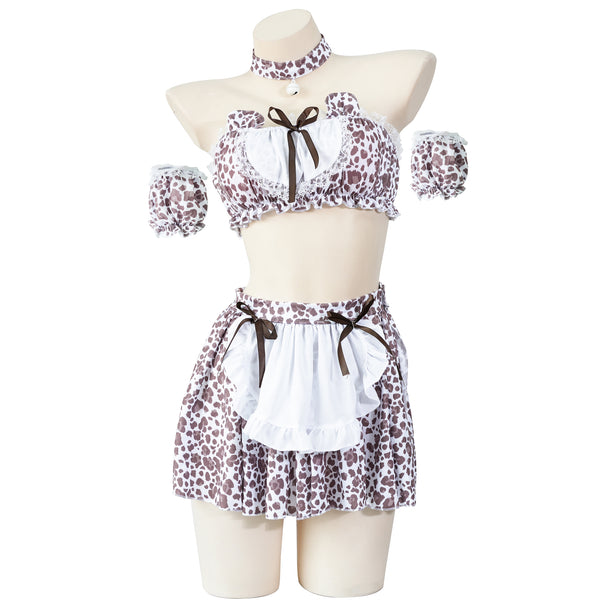 Leopard print maid suit AN0281