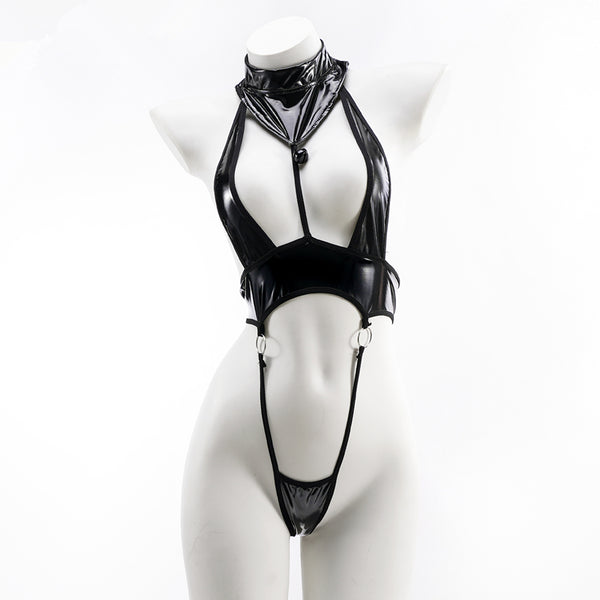 Patent leather jumpsuit AN0312