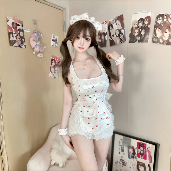 White cherry dress  AN039