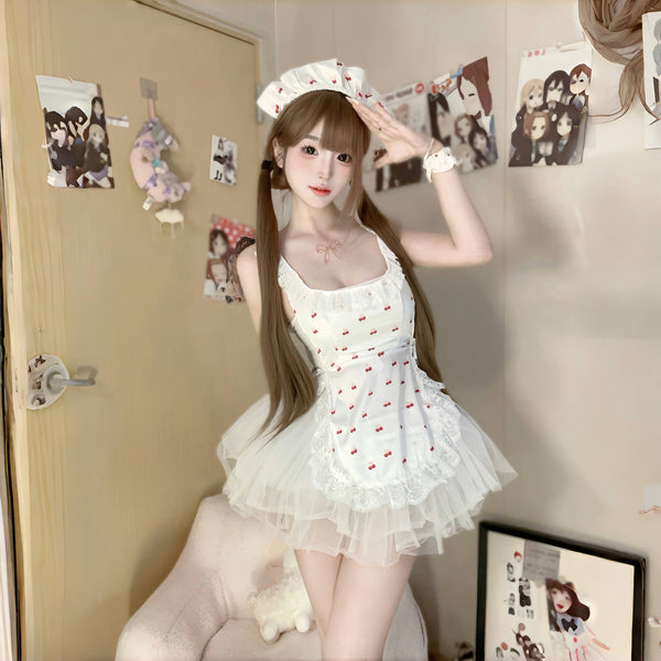 White cherry dress  AN039