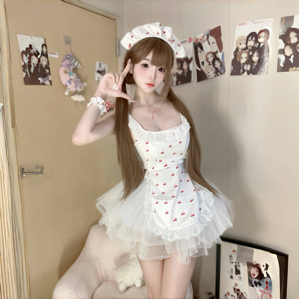 White cherry dress  AN039