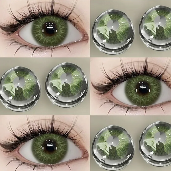 Green Contact Lenses For Half A Year (2 Pieces) AN0421