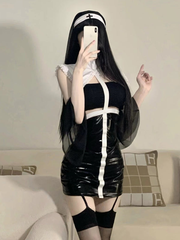 Veil Nun Costume Cosplay AN0003