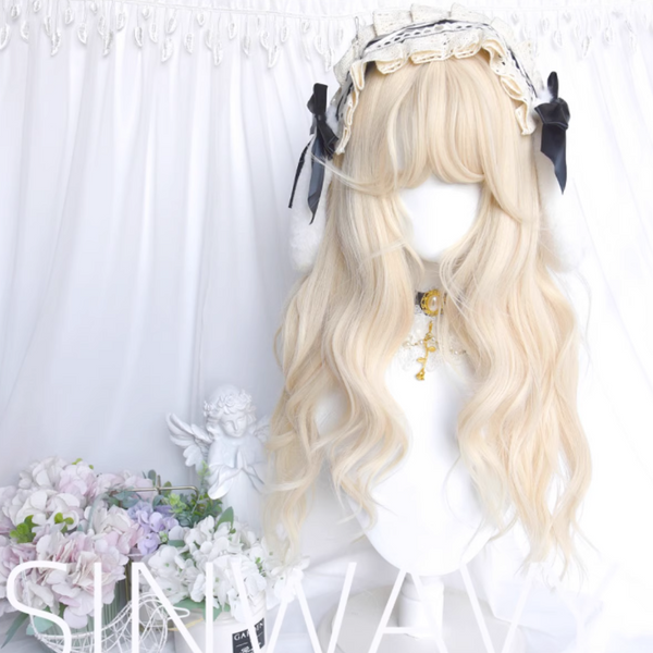 Lolita Golden Curly Wig  AN0414