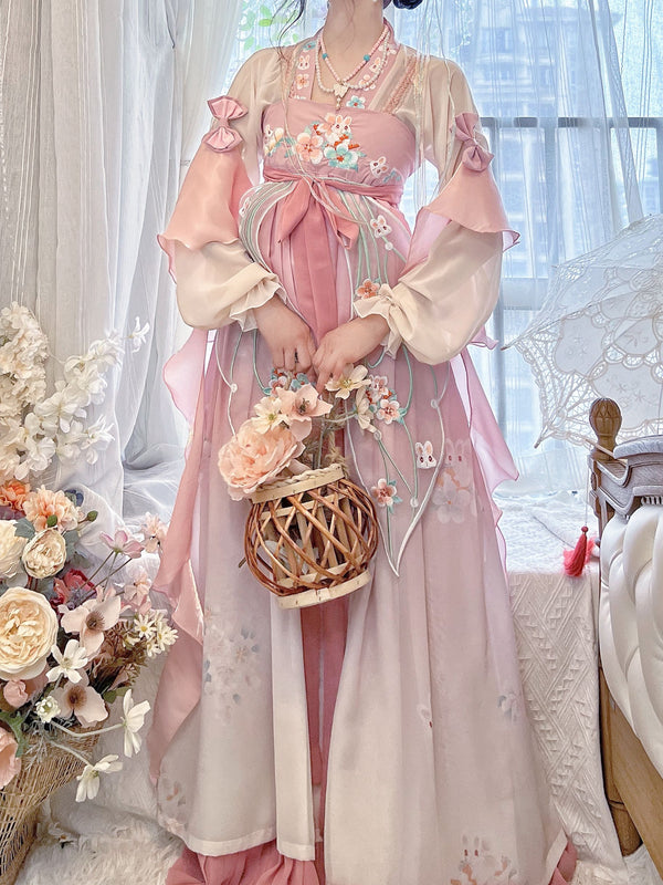Hand Embroidered Hanfu Set    yc50067