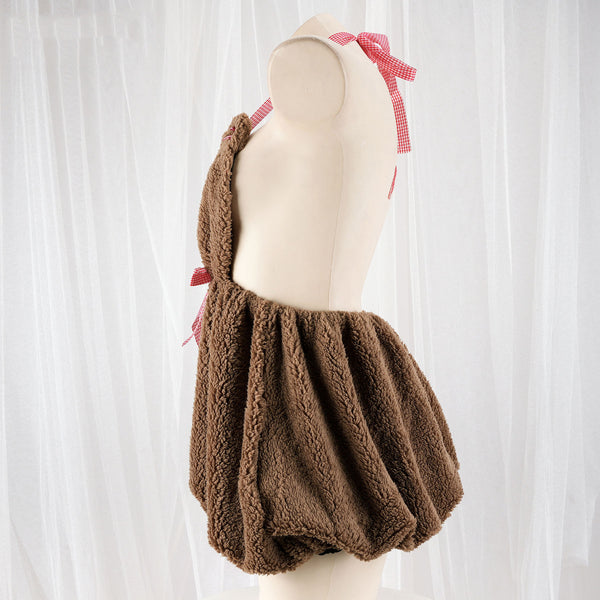 Cute plush bear dress yc25063