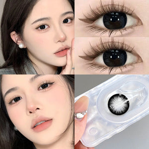 Black contact lenses (two pieces)  YC22003
