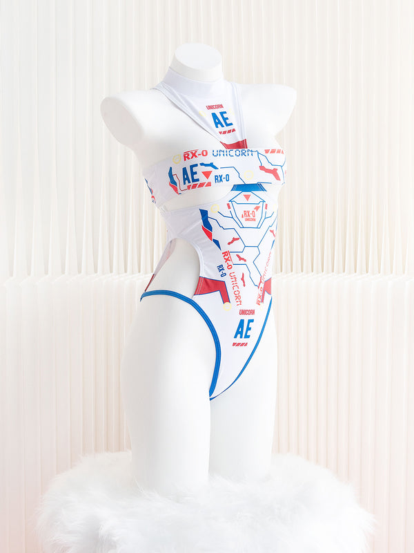 Printed Cyber Swimsuit  AN0543