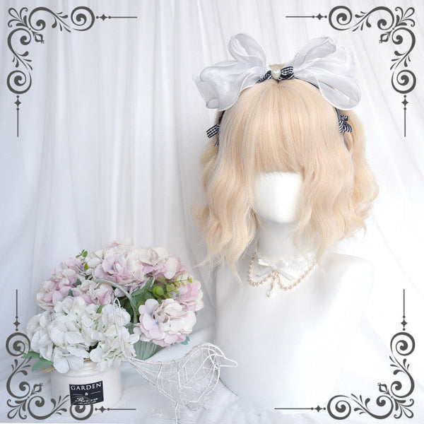 Lolita Golden Curly Wig  AN0414